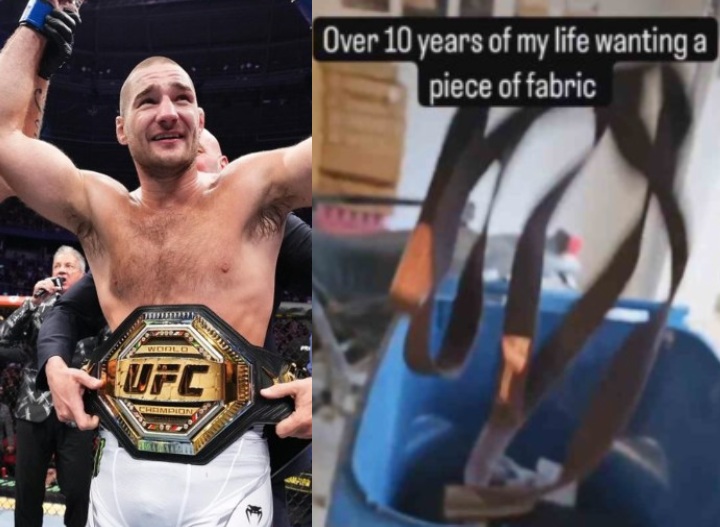 Sean Strickland Throws His BJJ Black Belt in the Trash: ‘Wasted 10 years of My Life Wanting a Piece of Fabric’