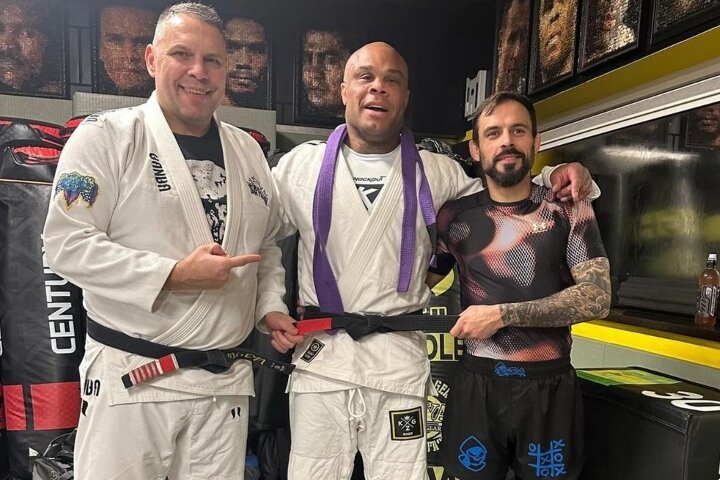 MMA Legend Gilbert Yvel Gets Promoted From BJJ Purple Belt To Black Belt