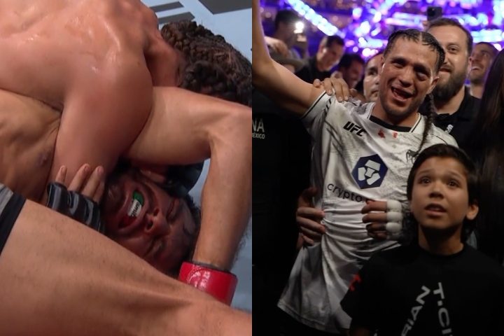 [WATCH] Brian Ortega Hits Spectacular Arm Triangle Choke Comeback At UFC Mexico City