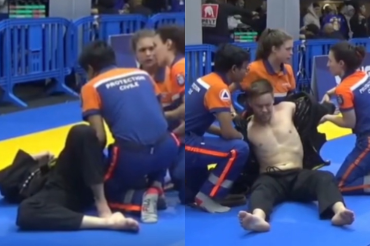 [WATCH] Medical Staff Slow To Help Injured IBJJF Competitor – But For Good Reason