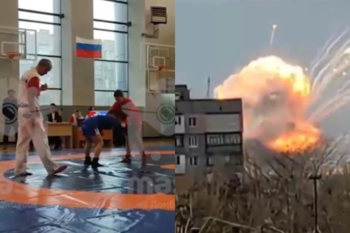 [WATCH] Grenade Launcher Explodes During A Sambo Tournament In Ukraine