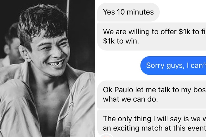 Paulo Miyao Blasts BJJ Promotion That Offered Him $1000 To Compete