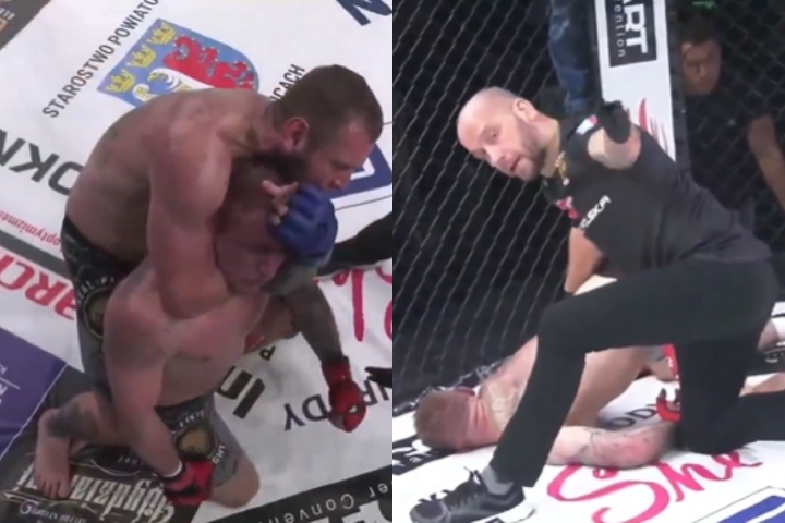 [WATCH] Fighter Choked Out Unconscious After Referee Fails To Intervene