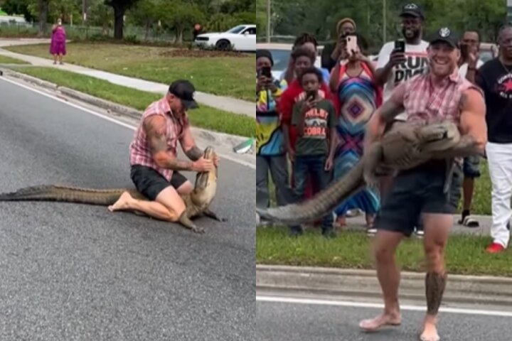 [WATCH] Florida Man & MMA Fighter Wrestles An Alligator