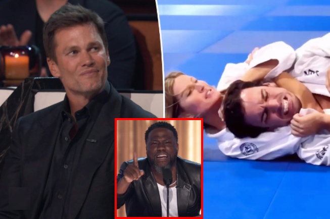 NFL Great Tom Brady Roasted by Kevin Hart for his wife Leaving him for her Jiu-Jitsu Instructor