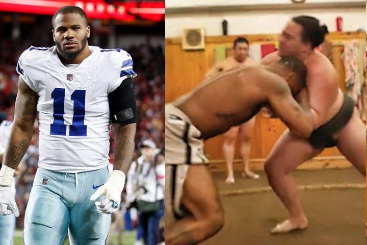 NFL Linebacker Micah Parsons Dominated by a Sumo Wrestler in Japan